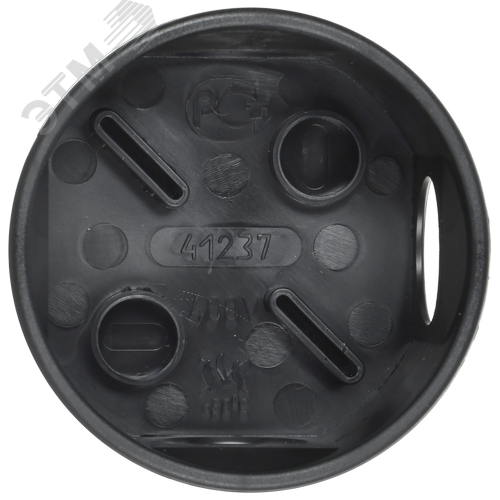 Коробка распаячная КМ41237 для открытой проводки с защелкивающейся крышкой D=75х40мм IP44 4 гермовводов черная (RAL 9005) IEK - фото 3