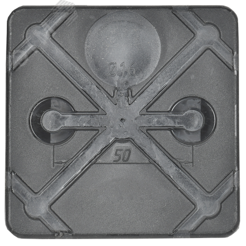 Коробка распаячная двухкомпонентная КМ42435 для открытой проводки безгалогенная (HF) 80х80х40мм IP67 8 вводов черная IEK - фото 2