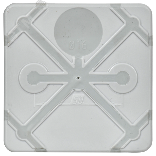 Коробка расп. КМ42435 о/п 80х80х40мм IP67 8 вв. серая - фото 2