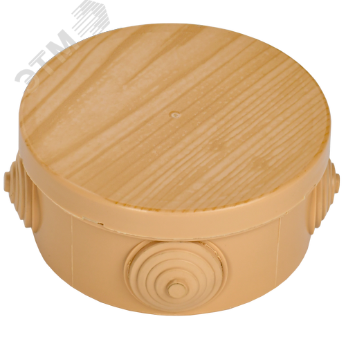 Коробка распределительная КМ 85х40мм для наружного монтажа IP54 4 вв. сосна - фото 4