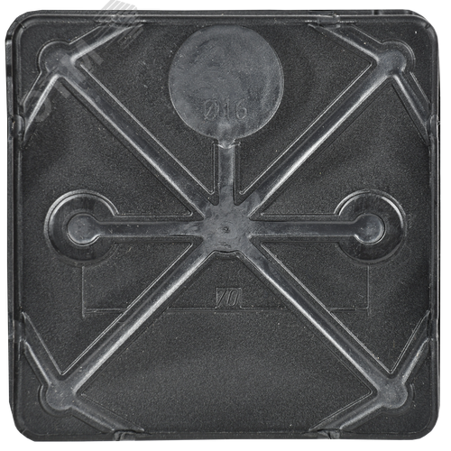 Коробка распаячная двухкомпонентная КМ42455 для открытой проводки безгалогенная (HF) 100х100х50мм IP67 8 вводов черная IEK - фото 2