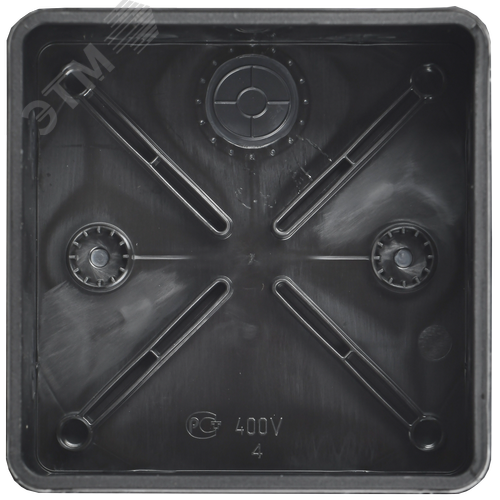 Коробка распаячная двухкомпонентная КМ42455 для открытой проводки безгалогенная (HF) 100х100х50мм IP67 8 вводов черная IEK - фото 3