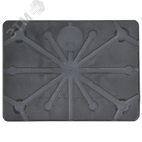 Коробка распаячная двухкомпонентная КМ42441 для открытой проводки безгалогенная (HF) 150х110х70мм IP67 10 вводов черная IEK - фото 2