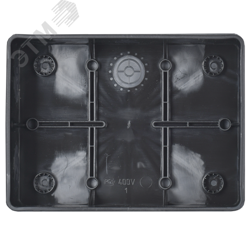 Коробка распаячная двухкомпонентная КМ42441 для открытой проводки безгалогенная (HF) 150х110х70мм IP67 10 вводов черная IEK - фото 3