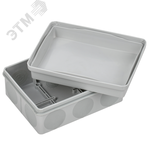 Коробка расп. КМ42441 о/п 150х110х70мм IP67 10вв. серая - фото 5