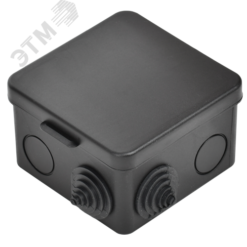 Коробка расп. КМ41238 80х80х50мм о/к IP54 7 вв. черная - фото 4