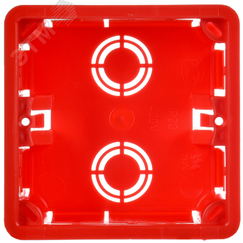 Коробка распределительная 92х92х45 скрытая КМ41001 - фото 2