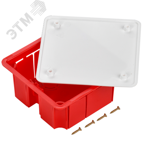 Коробка распределительная 92х92х45 скрытая КМ41001 - фото 5