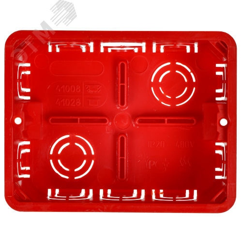Коробка распаячная КМ41008 для твердых стен       120х92х45мм с саморезами с крышкой IEK - фото 3
