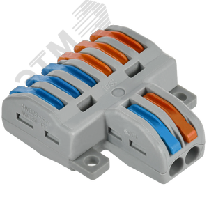 Изображение товара Строительно-монтажная клемма СМК 222-4126 проходная разветвительная (50шт/упак) IEK (шт)