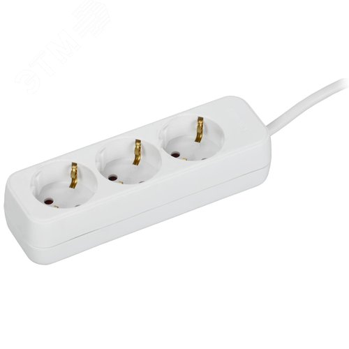 Изображение товара Удлинитель UMA У03 3 места 2P+PE 1,5м 3х1мм2 10А белый (шт)