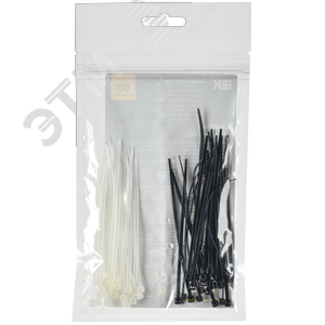 Изображение товара Набор хомутов 2,5х100 (25б. 25ч) (50шт/упак) (упак)