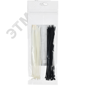 Изображение товара Набор хомутов 2,5х200 (25б. 25ч) (50шт/упак) (упак)