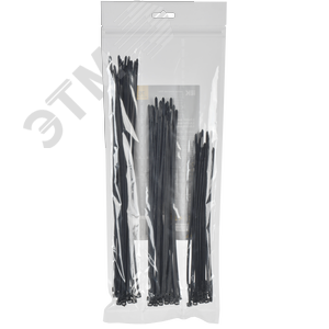 Изображение товара Набор хомутов 3,6х200, 3,6х250, 3,6х300 чер. (75шт/упак) (упак)