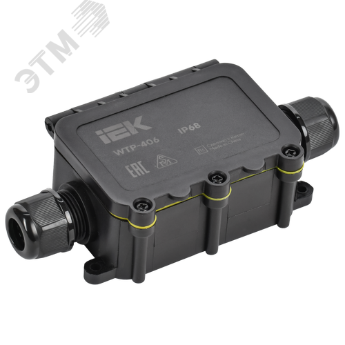 Коробка распределительная герметичная WTP-406 2 ввода IP68 IEK - фото 1