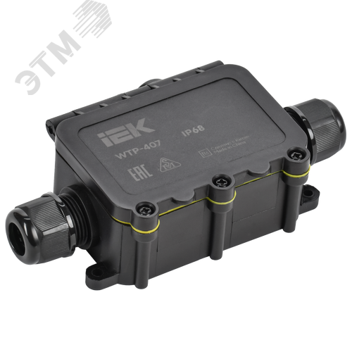 Коробка распределительная герметичная WTP-407 3 ввода IP68 IEK - фото 1