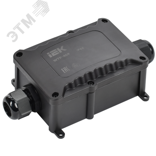 Коробка распределительная герметичная WTP-409 2 ввода IP68 IEK - фото 1