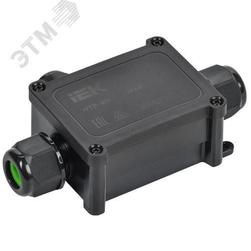 Коробка распределительная герметичная WTP-411 3 ввода IP68 IEK - фото 1