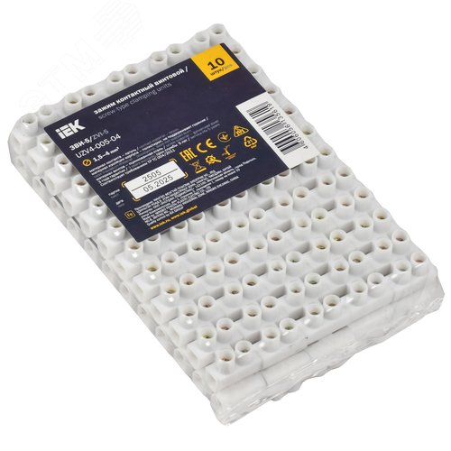 Клеммник ЗВИ-5 1.5-4мм.кв. 12пар не поддерживающий горения - фото 2