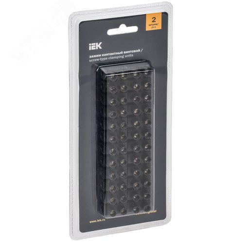 Зажим винтовой ЗВИ-20 4-10мм.кв 2шт не поддерж    ивает горение черный - фото 2