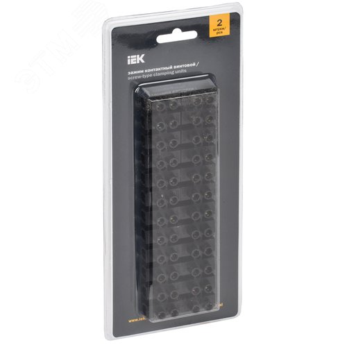 Зажим винтовой ЗВИ-30 6-16мм.кв не поддерживает горение черный(2шт) - фото 2