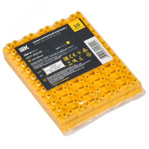 Зажим винтовой 12х4.0 ЗВИ-3 не поддерживает горение желтый - фото 2