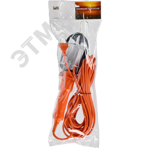 Светильник переносной УП-1Р плоская вилка (с выключателем) 2Р/10м 2х0,75 IEK - фото 2