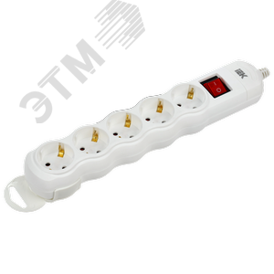 Изображение товара Розетка переносная разборная с выключателем РПр05В 5 мест (шт)