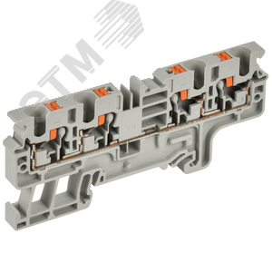Колодка клеммная CP-MC 4 вывода 4мм2 серая IEK артикул YCT22-00-4-K03 ...