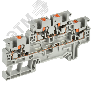 Изображение товара ARMAFIX Клемма пружинная Push-in CP-ML 2 ур. 4мм2 серая IEK (шт)