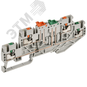 Изображение товара ARMAFIX Клемма пружинная Push-in CP-ML 2 ур. с ножевым размыкателем 2,5мм2 серая IEK (шт)
