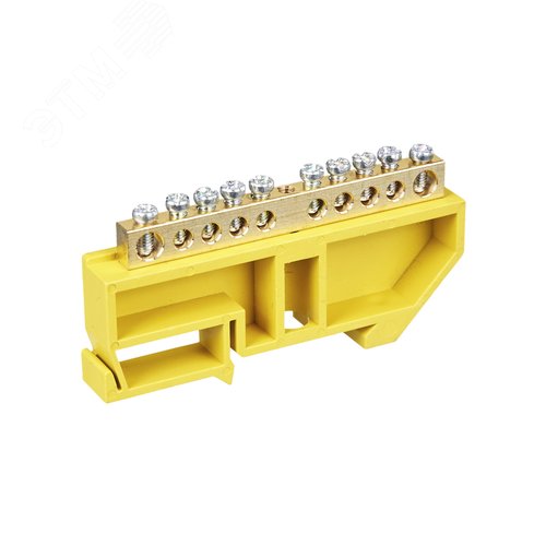 Шина PE земля на DIN-изоляторах ШНИ-6х9-10-Д-Ж - фото 2