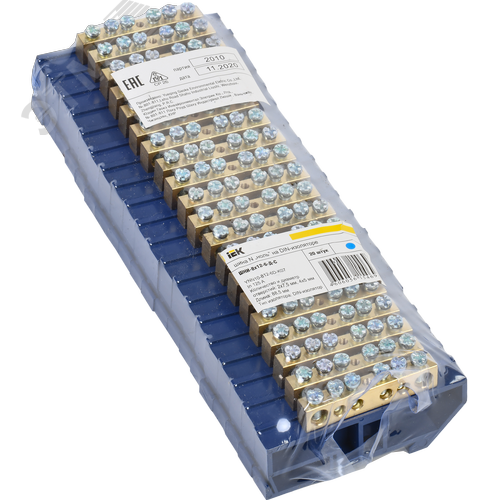 Шина N ноль на DIN-изоляторах ШНИ-8х12-6-Д-С - фото 2