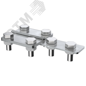 Изображение товара Зажим соединительный контрольный прямой пруток-полоса оцинкованная сталь (шт)