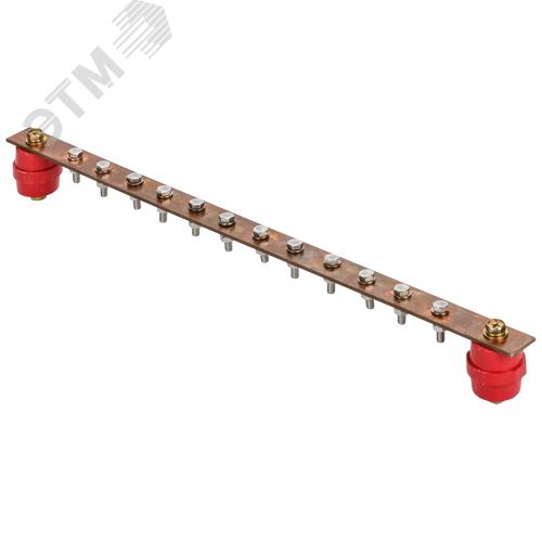 Изображение товара Шина заземляющая главная 483х25х3мм на 12 подключений медь IEK (шт)