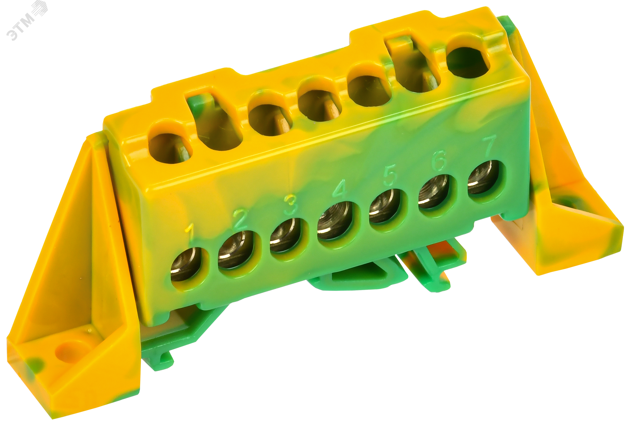 Изображение товара Шина PE земля с DIN-изоляционным кожухом IEK 7 контактов 6х9 мм