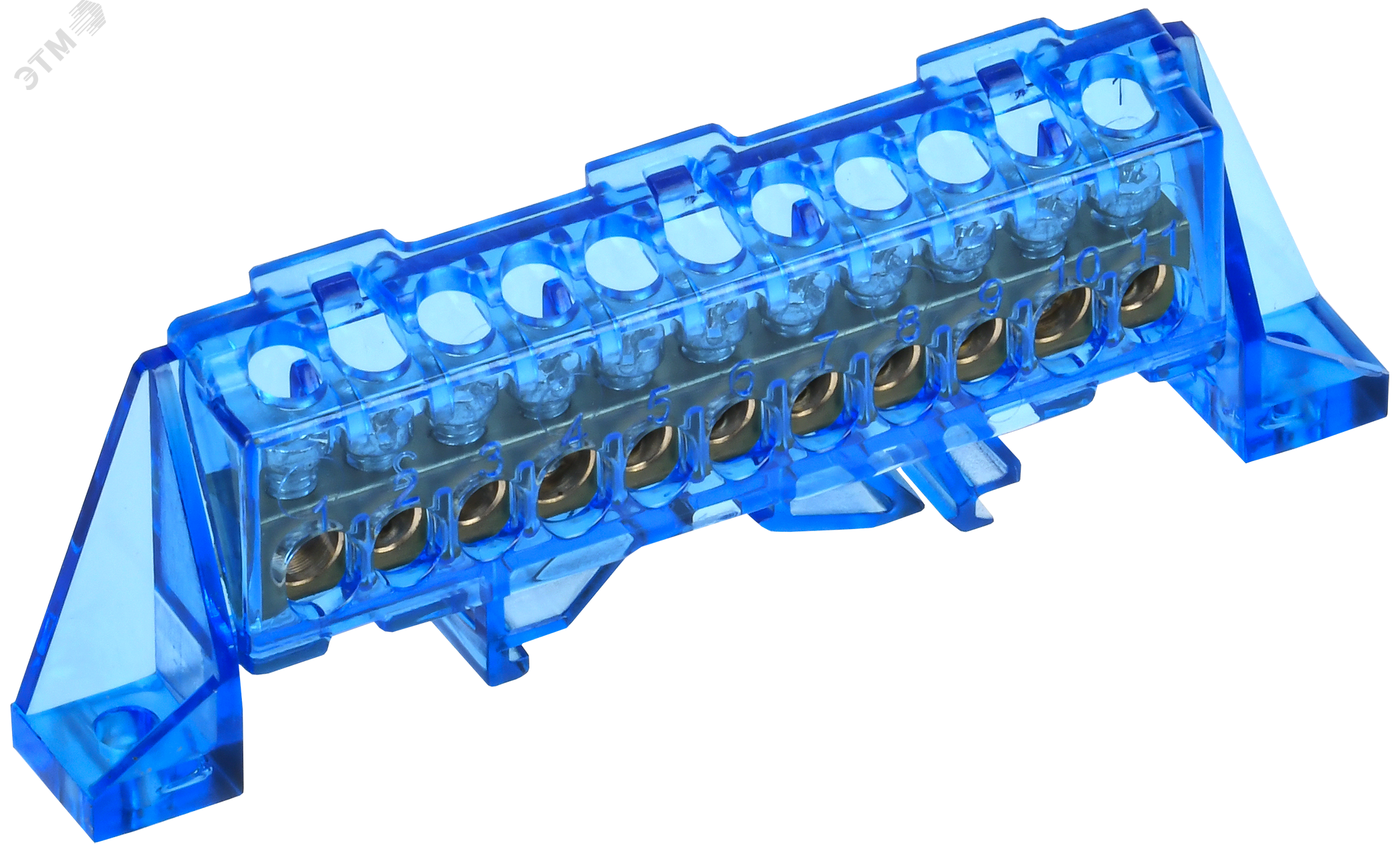 Изображение товара Шина N ноль комбинированный DIN-изолятор 6х9-11-С IEK 11 контактов