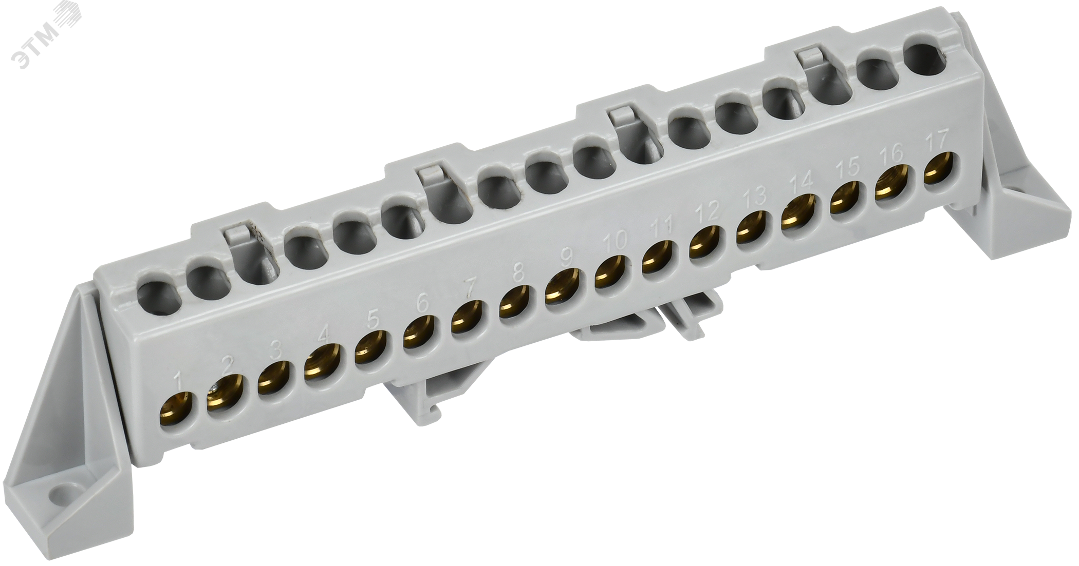 Изображение товара Шина L фаза в комбинированном DIN-изоляторе IEK 17 контактов