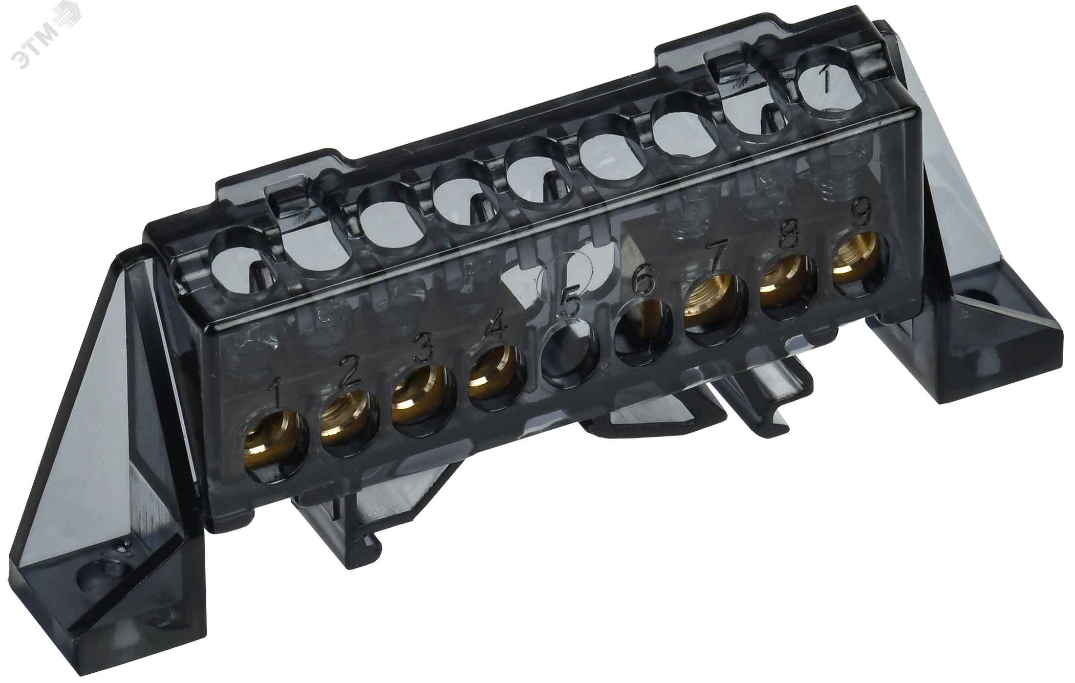 Изображение товара Шина N ноль комбинированная DIN-изолятор 6х9-(3+4)-Ч IEK