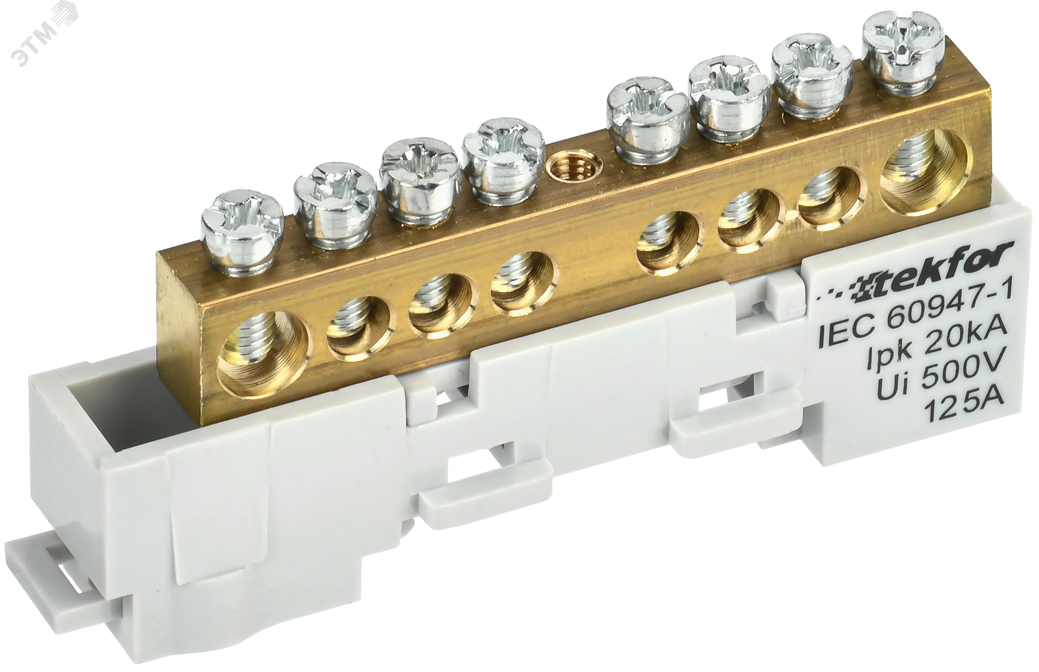 Изображение товара TEKFOR Шина L фаза неизолированная на универсальном держателе 8х12-8-Ср IEK