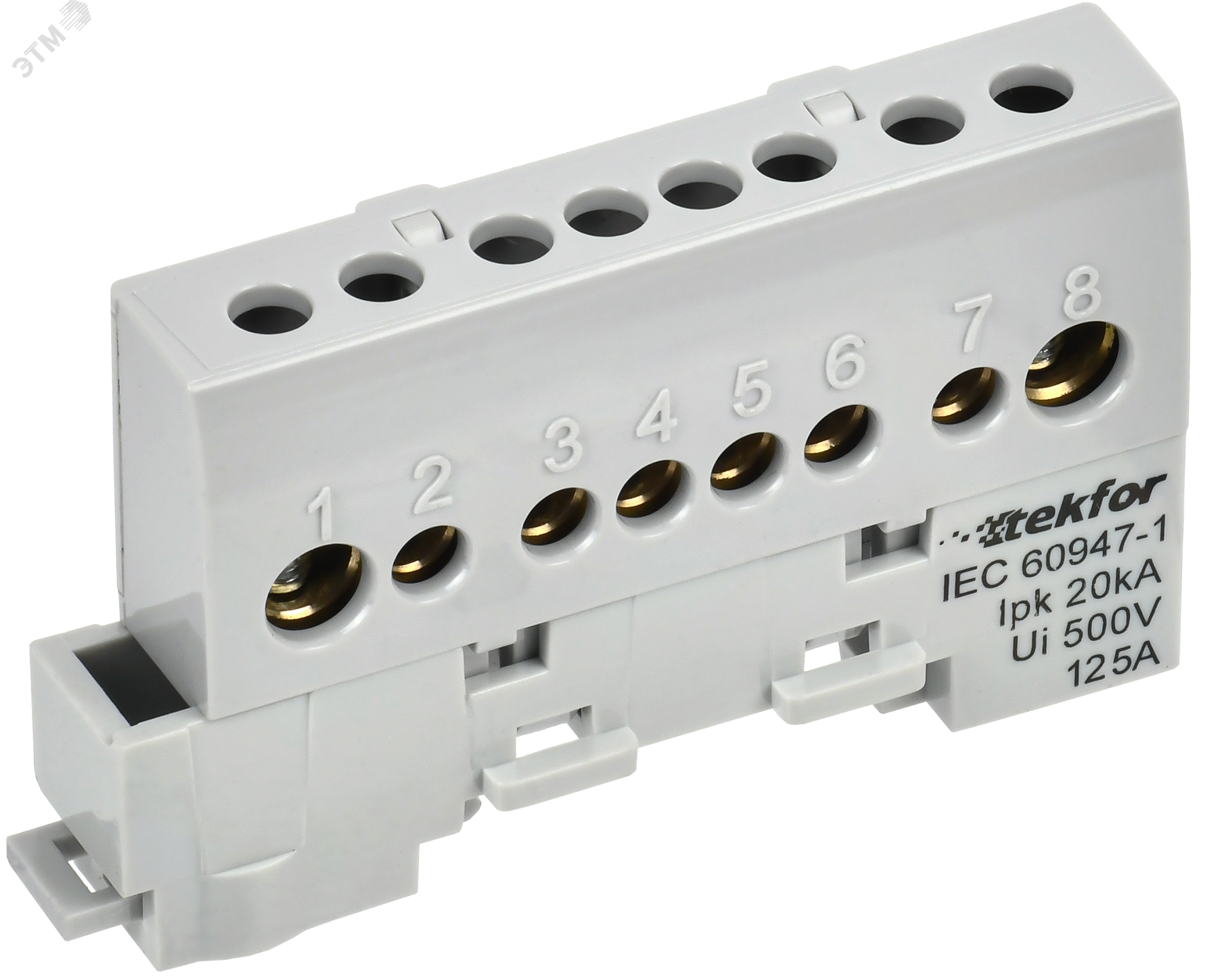 Изображение товара Шина L фаза изолированная IEK 8х12 на DIN-рейке