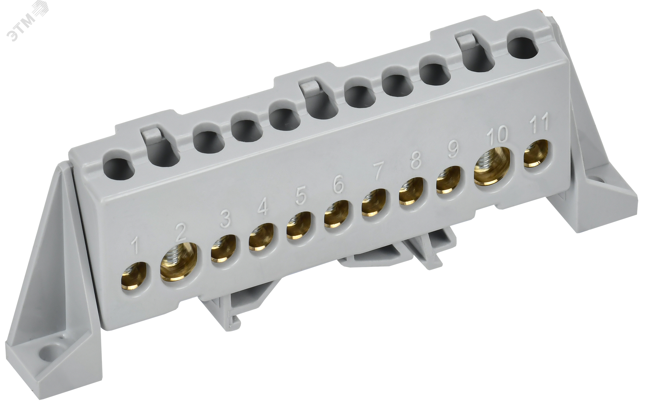 Изображение товара TEKFOR Шина L фаза в комбинированном DIN-изоляторе 11 контактов Россия