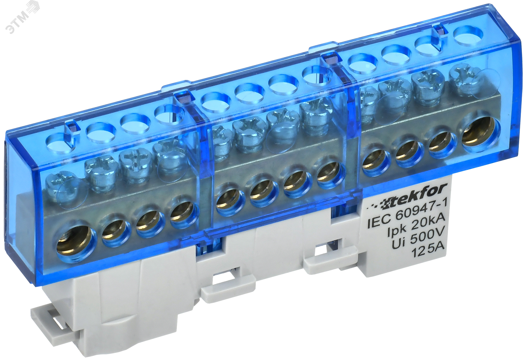 Изображение товара TEKFOR Шина N ноль изолированная на универсальном держателе 8х12-12-С IEK