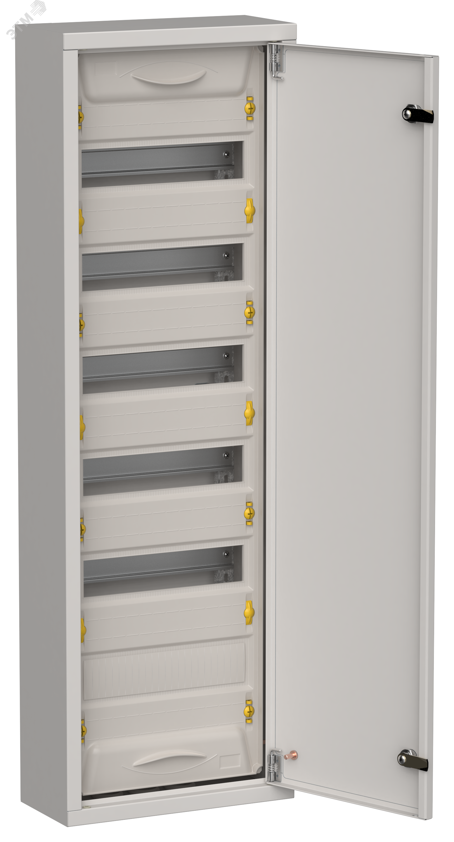 Изображение товара Металлический корпус навесной для электрощитов IEK TITAN 5 72 модулей IP31 серый