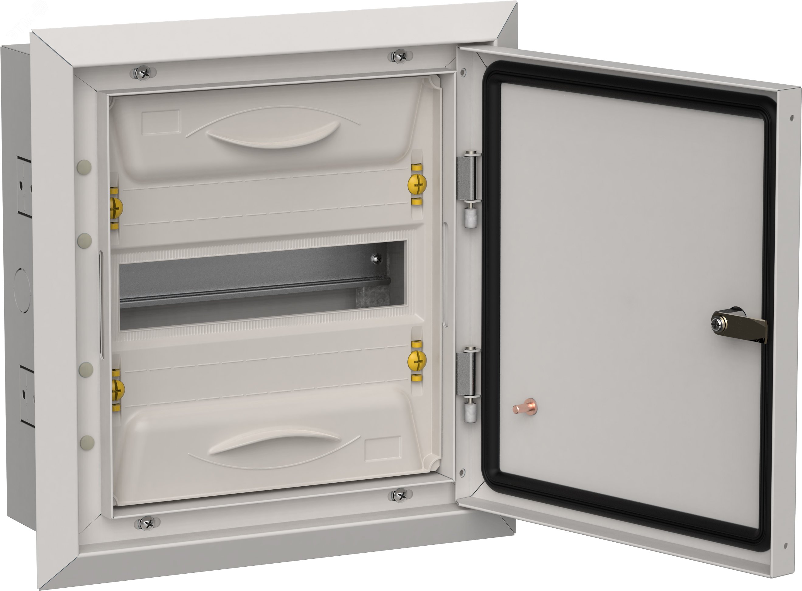 Изображение товара Металлический корпус ЩРв-12 1х12 IP31 серый для электрощитовых IEK TITAN 5