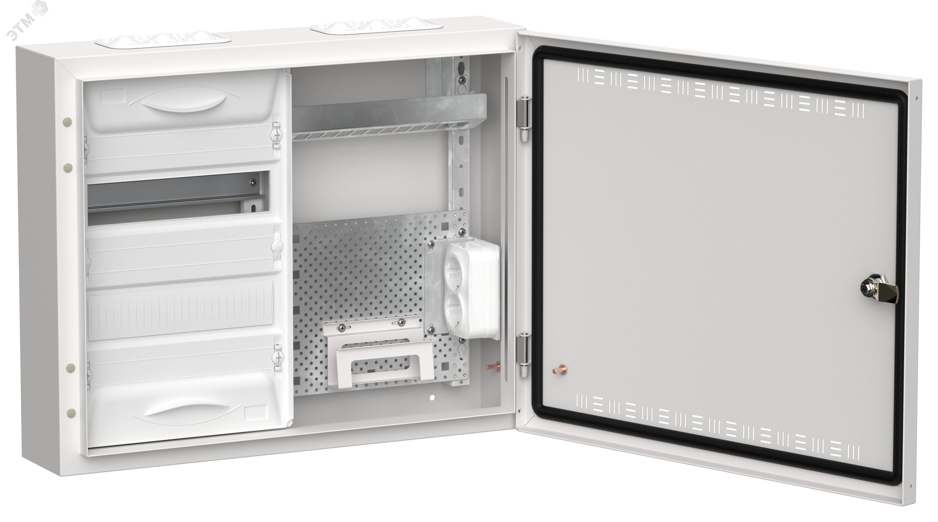 Изображение товара Корпус комбинированный ЩРн 24 (2х24) белый IEK серия TITAN 5 навесной IP30