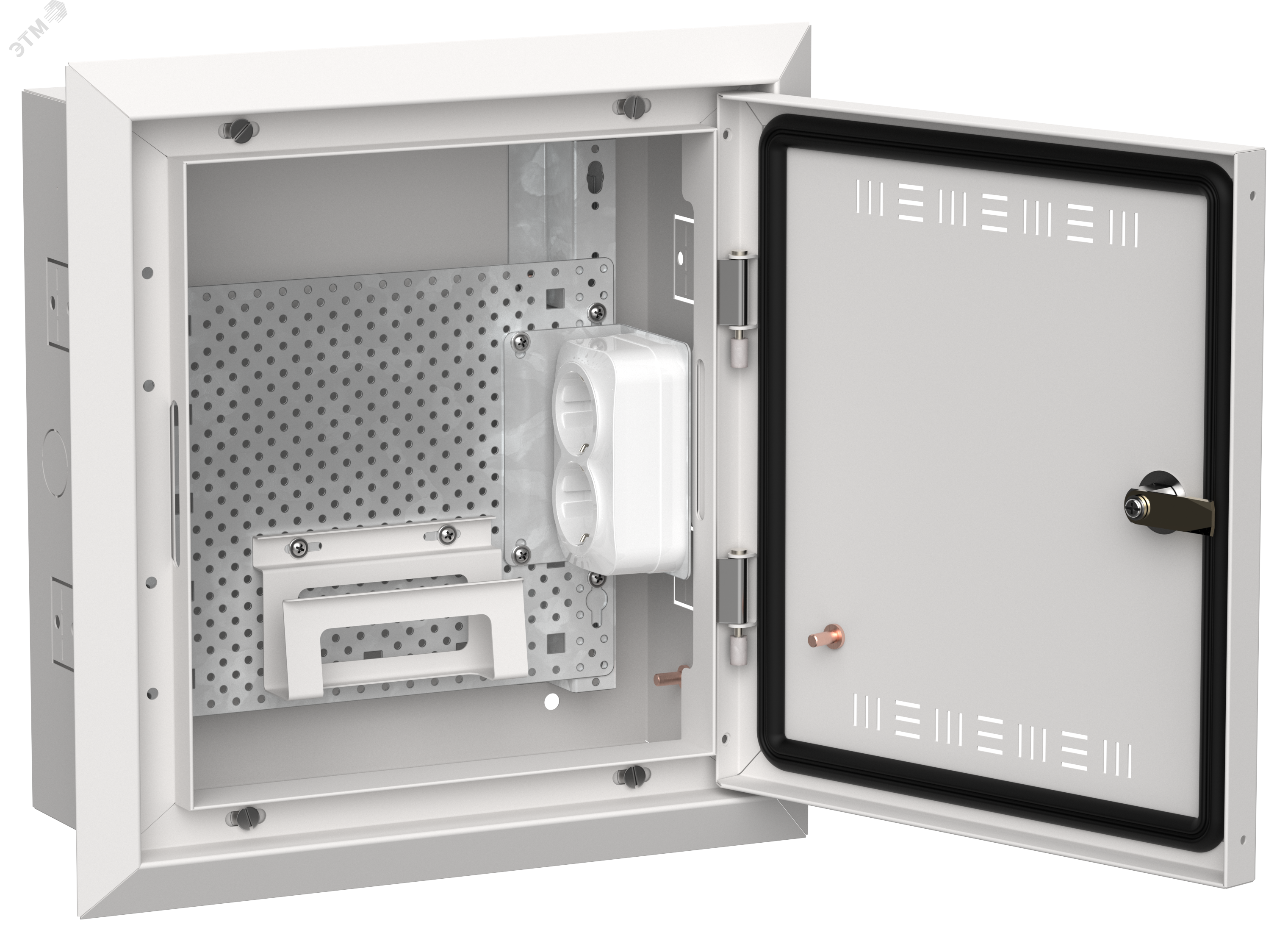 Изображение товара Корпус мультимедийный ЩРн(в) TITAN 5 380х365х130мм IP30 белый IEK