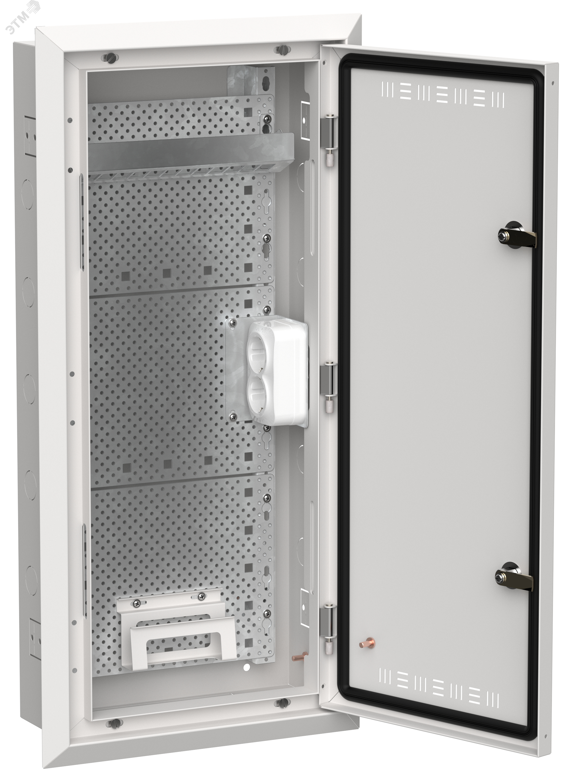 Изображение товара Корпус мультимедийный ЩРн(в) TITAN 5 ЩРв-48 сталь IP30 белый IEK