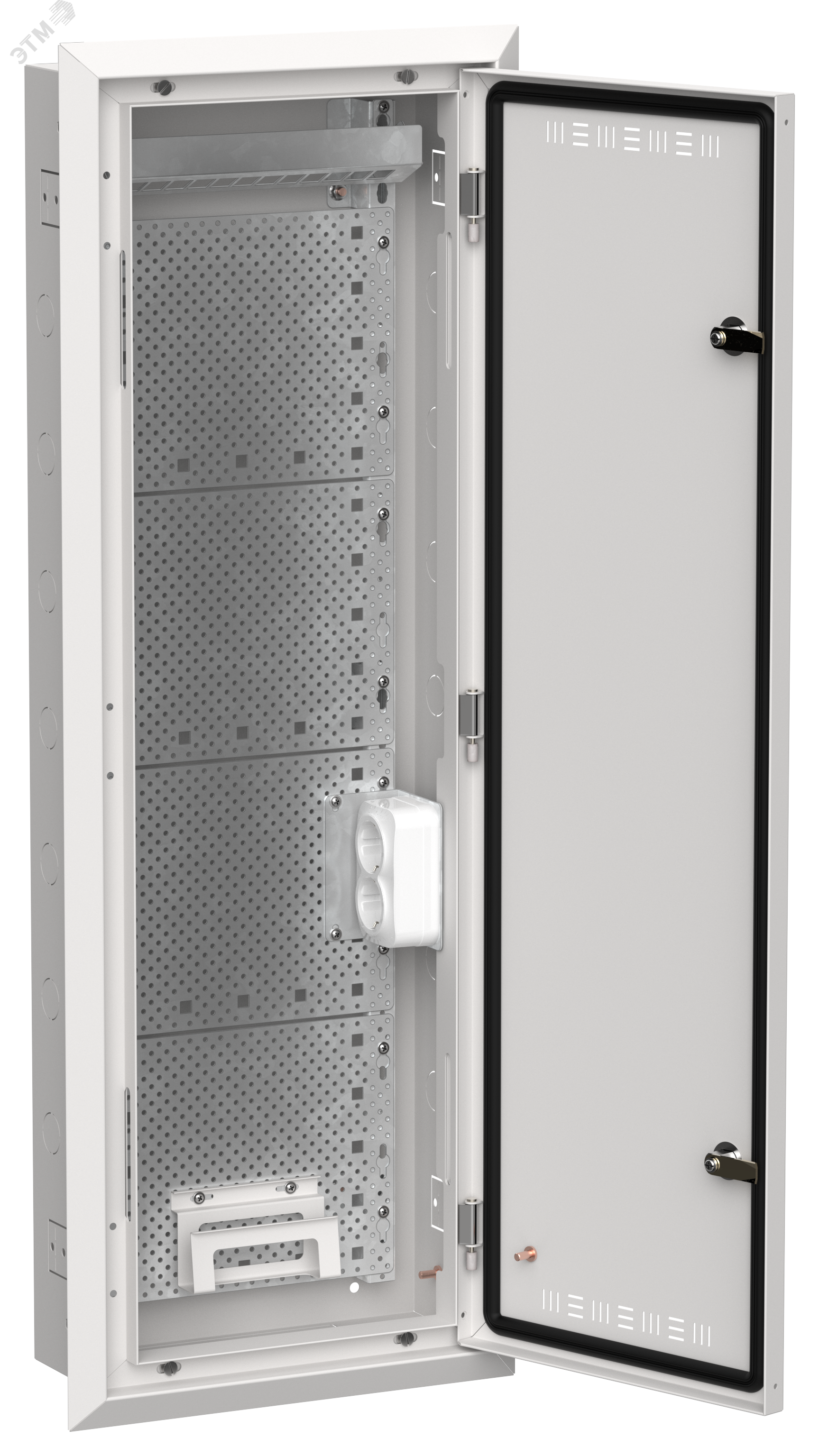 Изображение товара Корпус мультимедиа ЩРв-72 IEK серия TITAN 5 белый монтаж встраиваемый IP30