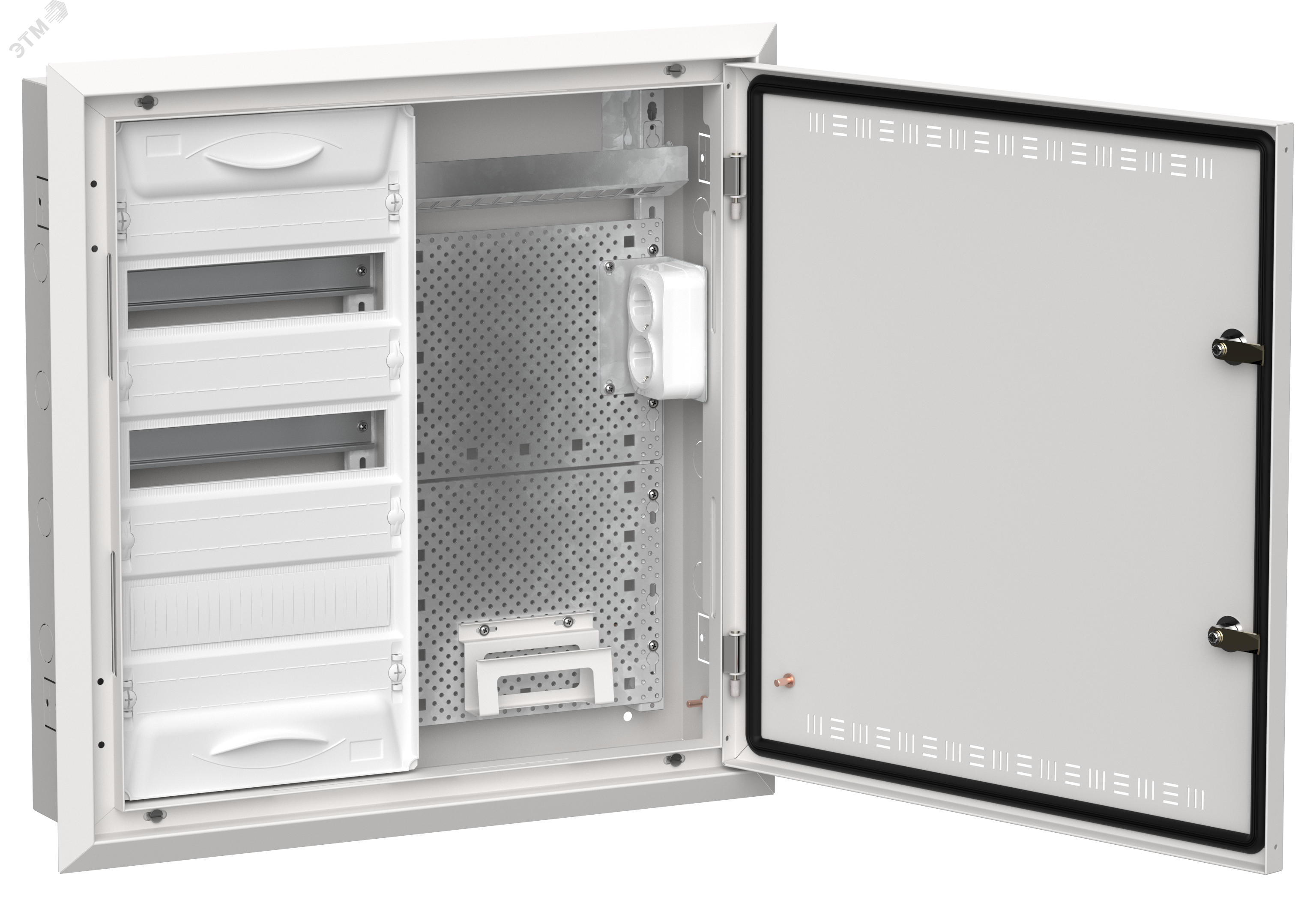 Изображение товара Корпус комбинированный ЩРв-36 IEK 2х36 модулей белый для распределительных щитов